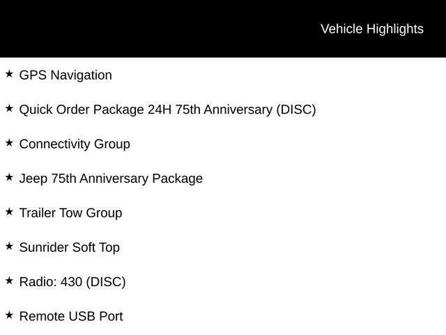 2017 Jeep Wrangler 75th Anniversary