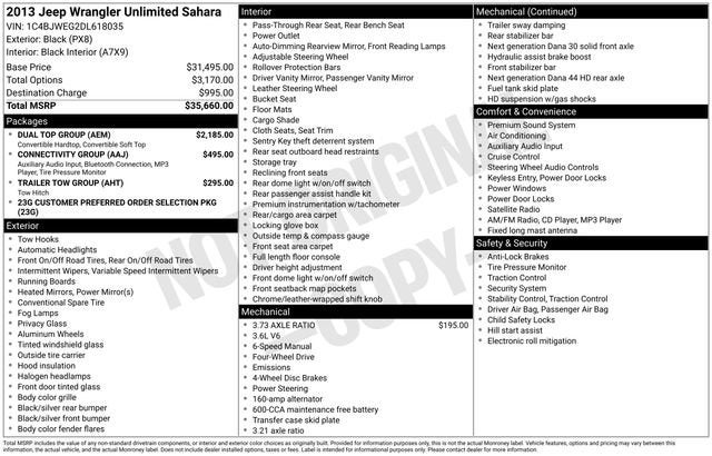 2013 Jeep Wrangler Unlimited Sahara