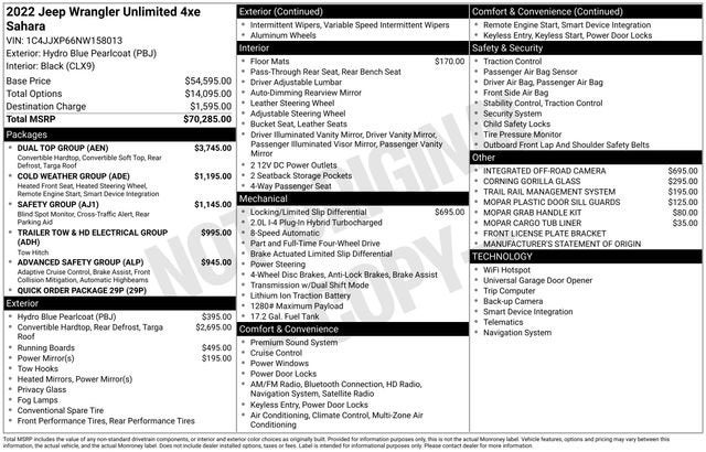 2022 Jeep Wrangler 4xe Unlimited Sahara