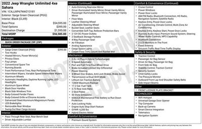 2022 Jeep Wrangler 4xe Unlimited Sahara 4x4