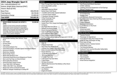 2024 Jeep Wrangler Sport S