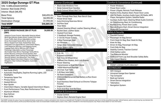 2025 Dodge Durango GT Plus