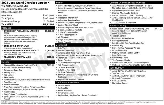 2021 Jeep Grand Cherokee Laredo X 4x4