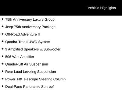 2016 Jeep Grand Cherokee Limited 75th Anniversary