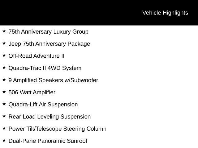 2016 Jeep Grand Cherokee Limited 75th Anniversary