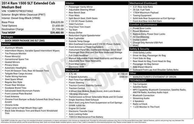 2014 RAM 1500 SLT