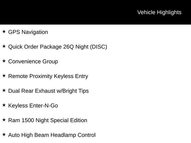2018 RAM 1500 Night Crew Cab 4x4 5'7" Box