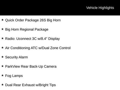 2017 RAM 1500 Big Horn Crew Cab 4x4 6'4" Box