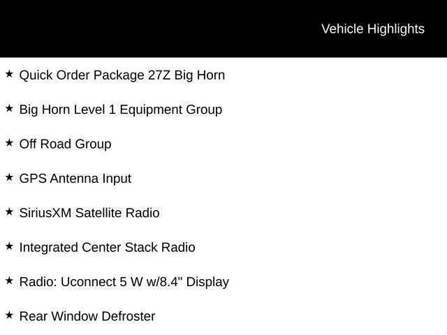 2023 RAM 1500 Big Horn Crew Cab 4x4 5'7" Box
