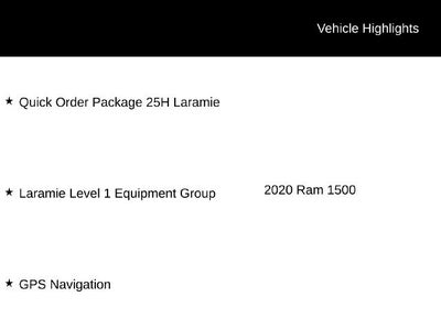 2020 RAM 1500 Laramie Crew Cab 4x4 5'7" Box