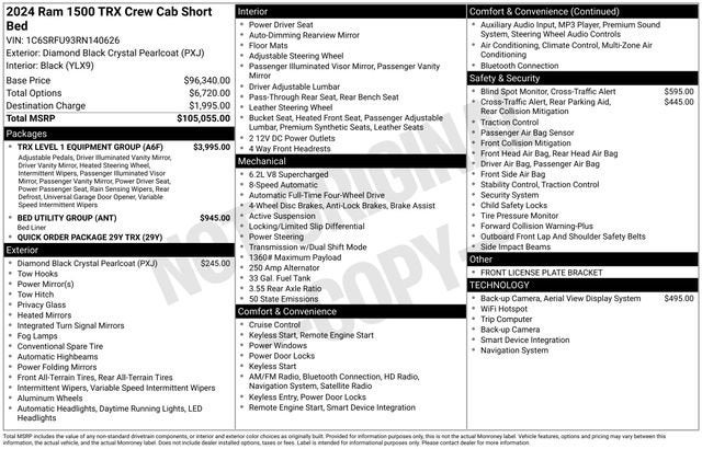 2024 RAM 1500 TRX Crew Cab 4x4 5'7" Box
