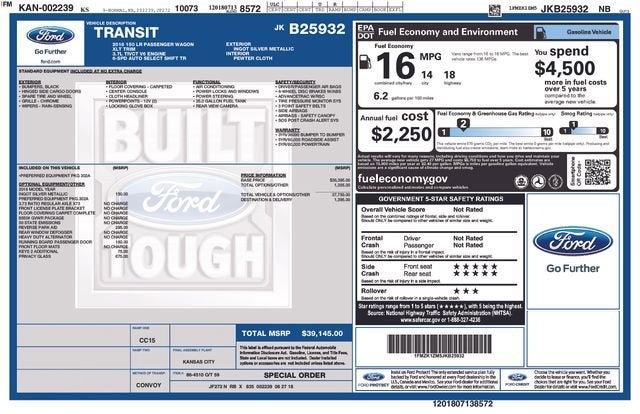 2018 Ford Transit Passenger Wagon XL