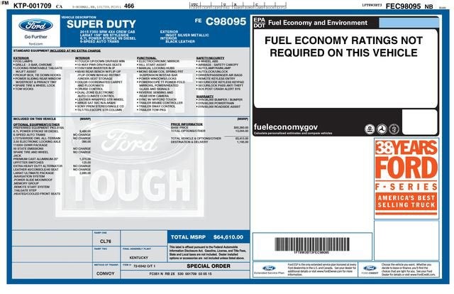 2015 Ford Super Duty F-350 SRW Platinum