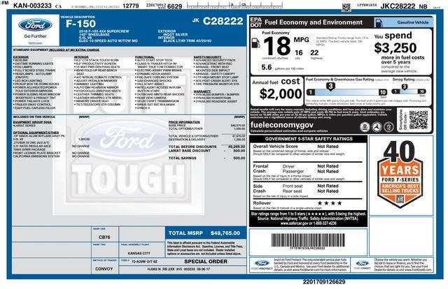 2018 Ford F-150 LARIAT
