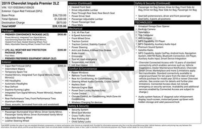 2019 Chevrolet Impala Premier