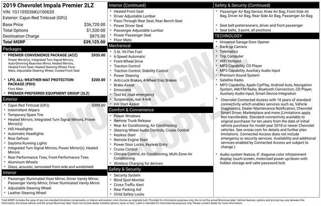 2019 Chevrolet Impala Premier