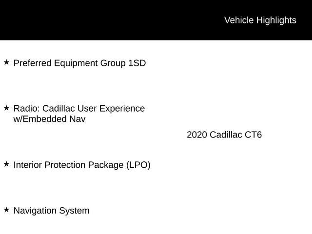 2020 Cadillac CT6 3.6L Premium Luxury