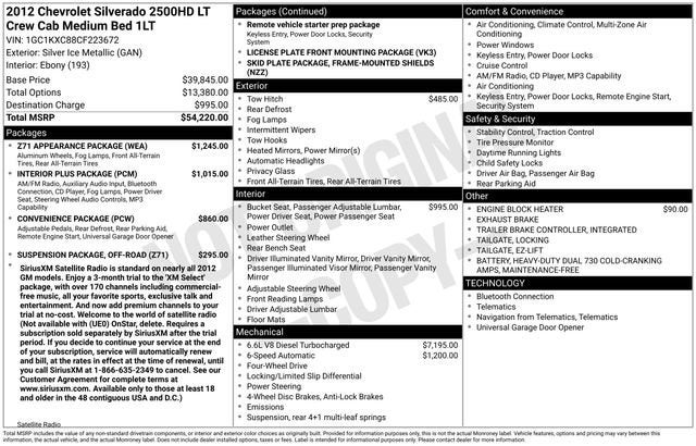 2012 Chevrolet Silverado 2500 HD LT
