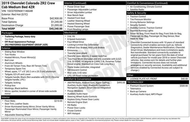 2019 Chevrolet Colorado 4WD ZR2