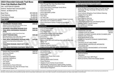 2023 Chevrolet Colorado Trail Boss
