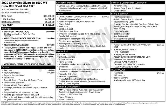 2020 Chevrolet Silverado 1500 WT