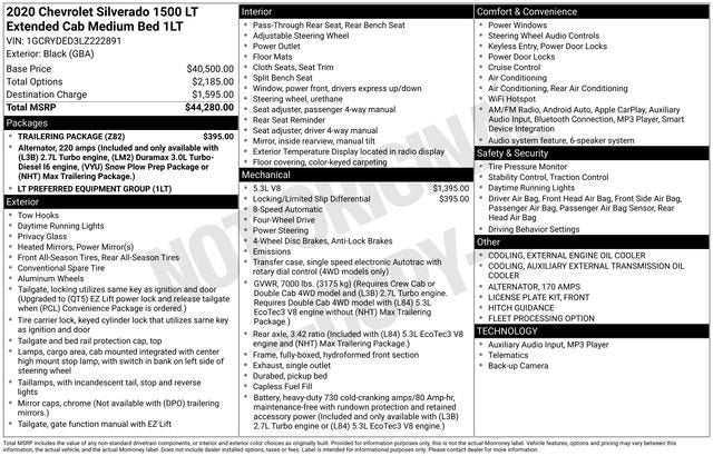 2020 Chevrolet Silverado 1500 LT