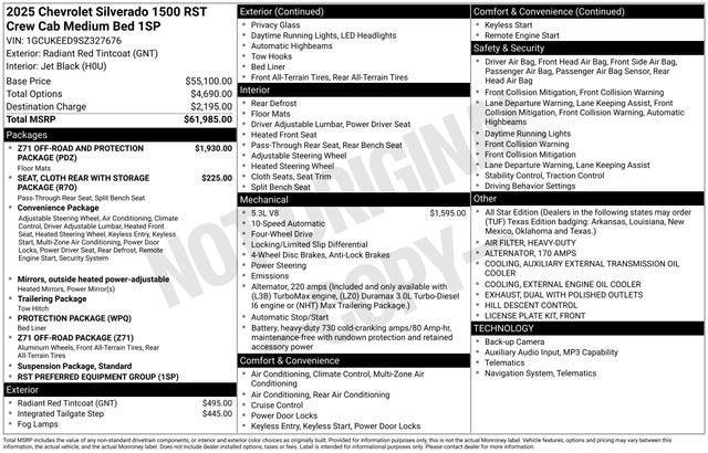 2025 Chevrolet Silverado 1500 RST