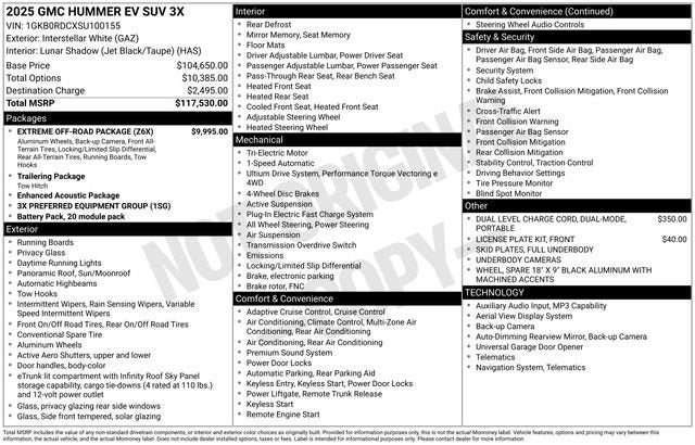 2025 GMC HUMMER EV SUV 3X