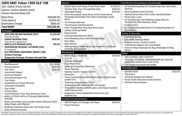 2005 GMC Yukon SLE