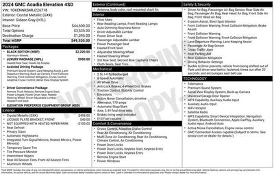 2024 GMC Acadia Elevation