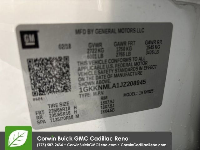 2018 GMC Acadia SLT