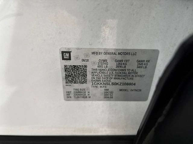 2019 GMC Acadia SLE