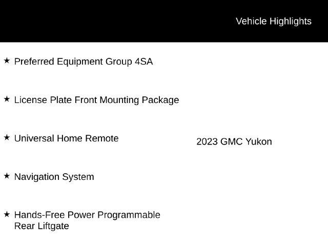 2023 GMC Yukon SLT