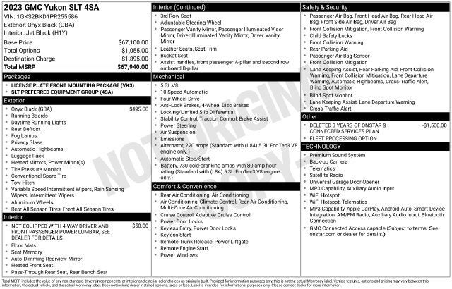 2023 GMC Yukon SLT