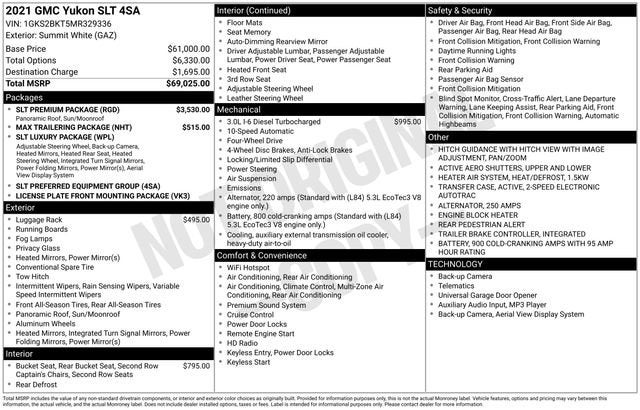 2021 GMC Yukon SLT