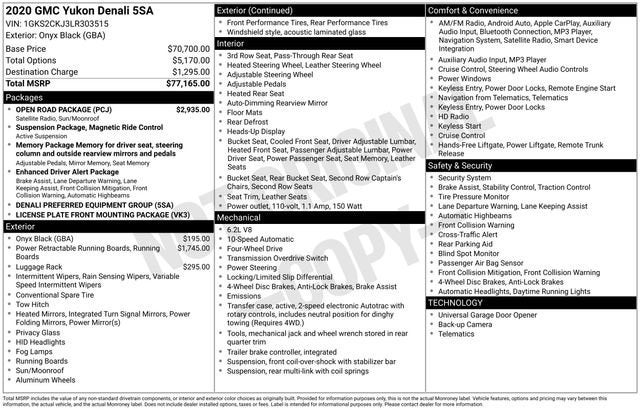 2020 GMC Yukon Denali