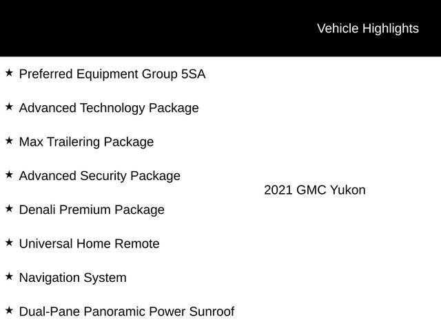 2021 GMC Yukon Denali