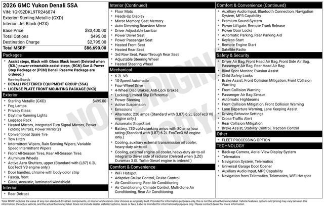 2026 GMC Yukon Denali