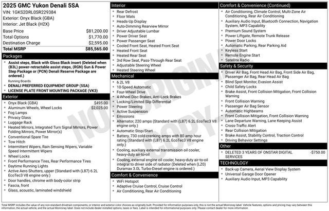 2025 GMC Yukon Denali