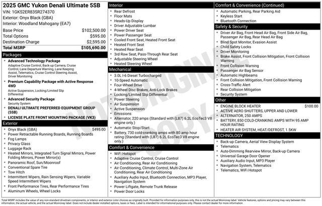 2025 GMC Yukon Denali Ultimate