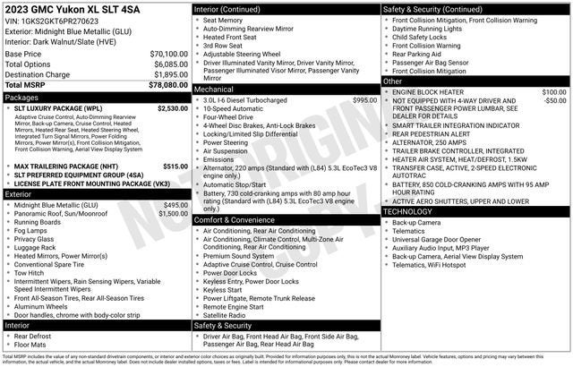 2023 GMC Yukon XL SLT