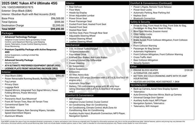 2025 GMC Yukon AT4 Ultimate