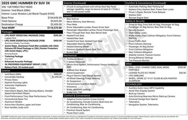 2025 GMC HUMMER EV SUV 3X