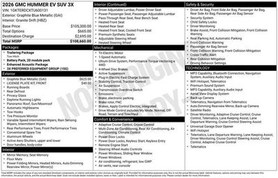 2026 GMC HUMMER EV SUV 3X