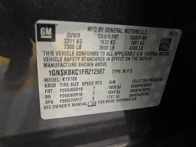 2015 Chevrolet Tahoe LT