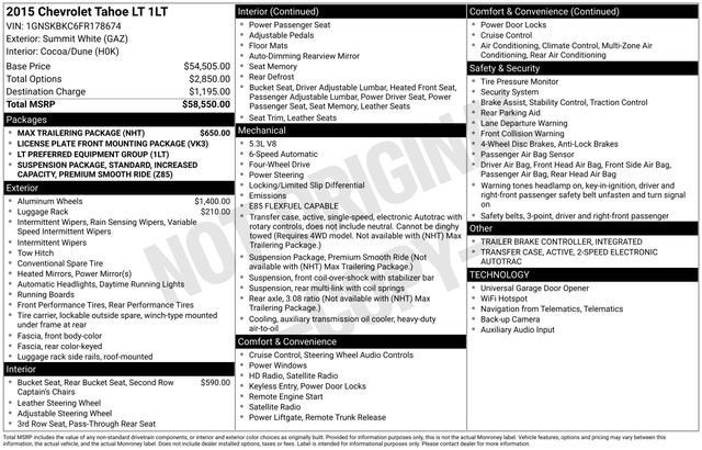 2015 Chevrolet Tahoe LT