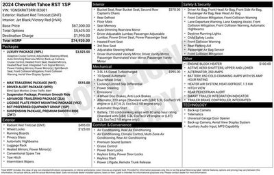 2024 Chevrolet Tahoe RST