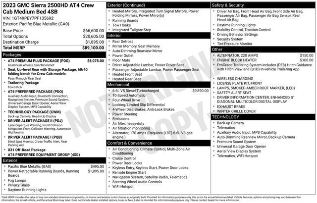 2023 GMC Sierra 2500 HD AT4