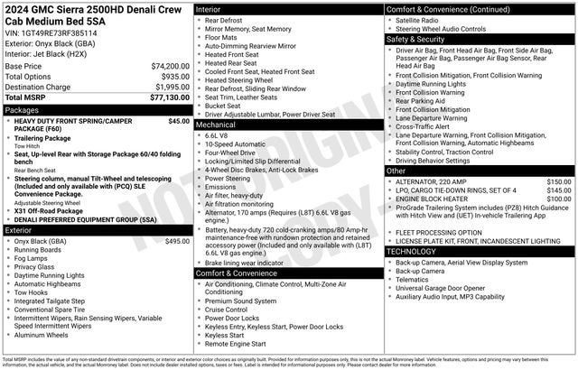 2024 GMC Sierra 2500 HD Denali