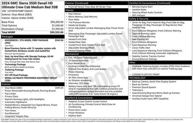 2024 GMC Sierra 3500 HD Denali Ultimate